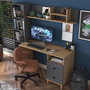 Hanah Home HA115 - 2643 Mesa de estudio Nogal y Antracita